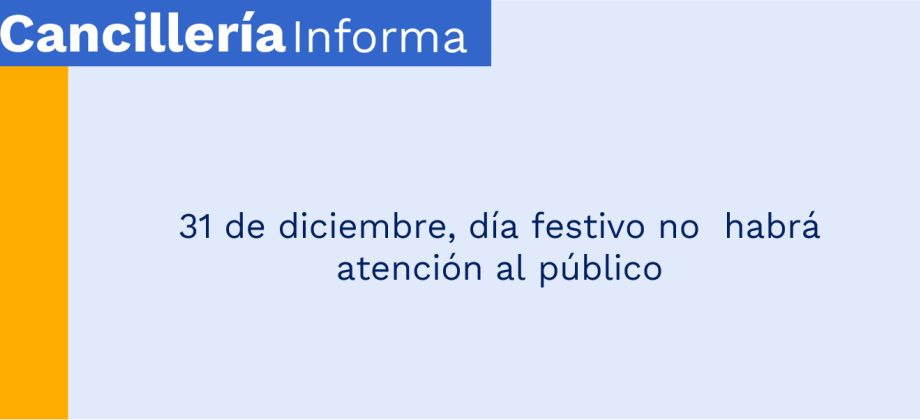 31 de diciembre, día festivo