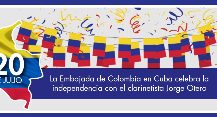 La Embajada de Colombia en Cuba celebró la independencia con el clarinetista Jorge Otero